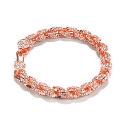 8mm Iced Out Rope Bracelet - Different Drips