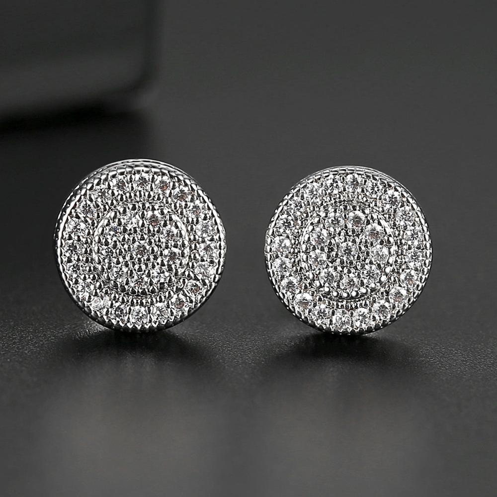 Classic Round Cut Stud Earrings - Different Drips