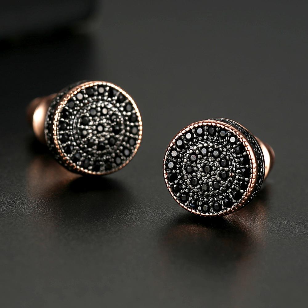 Classic Round Cut Stud Earrings - Different Drips