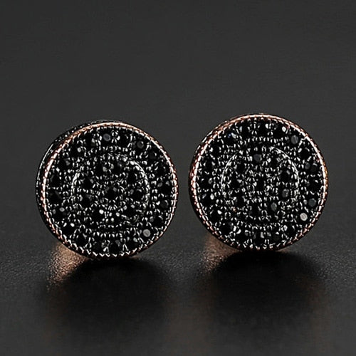 Classic Round Cut Stud Earrings - Different Drips