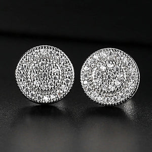 Classic Round Cut Stud Earrings - Different Drips