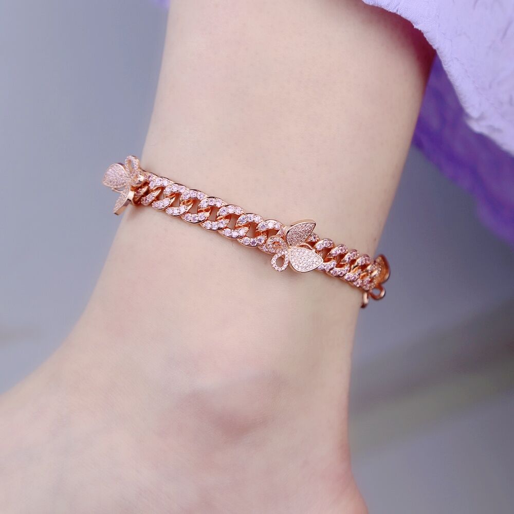 Women's 10mm Butterfly Anklet - Different Drips