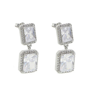 Women's Baguette Square Earrings - Different Drips