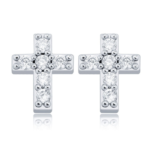 925 Sterling Silver Cross Earrings - Different Drips