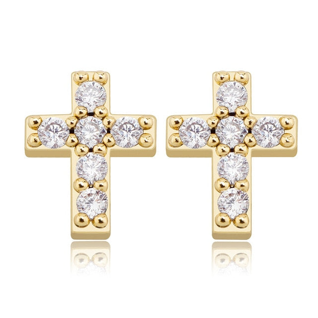 925 Sterling Silver Cross Earrings - Different Drips