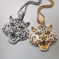 Thumbnail for Iced Out Tiger Head Pendant - Different Drips