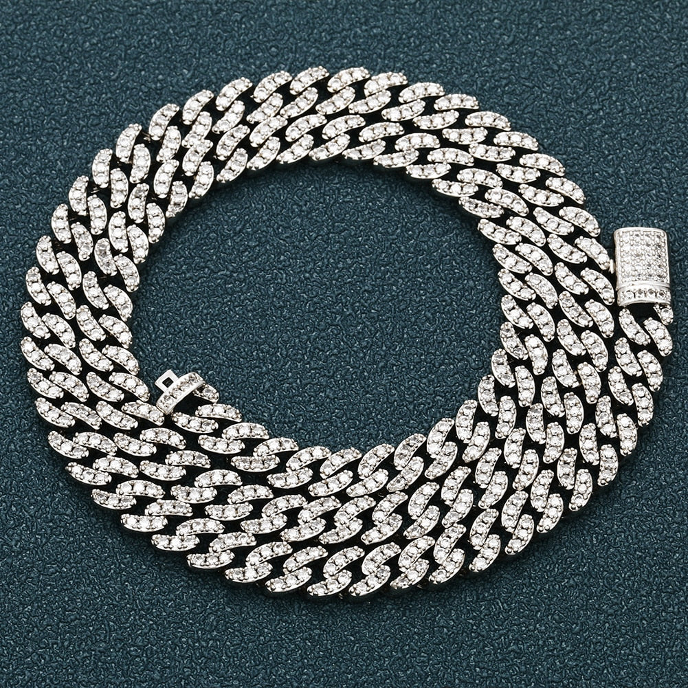 6mm Iced Out Cuban Chain - Different Drips