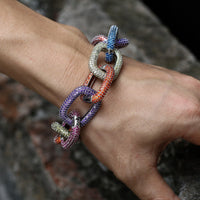 Thumbnail for Iced Out 22mm Fully Multi-Colored Bracelet - Different Drips