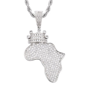King Africa Map Pendant - Different Drips