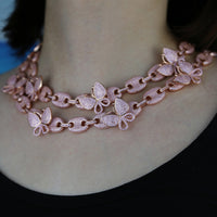 Thumbnail for Women's Iced Out Mariner Butterfly Choker - Different Drips