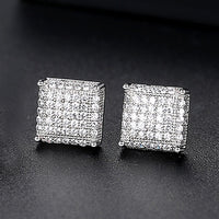 Thumbnail for Smooth Square Stud Earrings - Different Drips