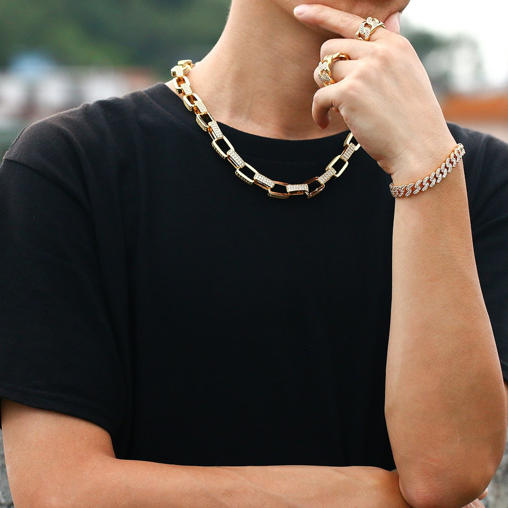 Iced out box chain Clearance