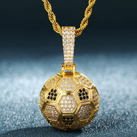Thumbnail for Iced Out Football Pendant - Different Drips
