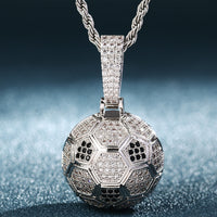 Thumbnail for Iced Out Football Pendant - Different Drips