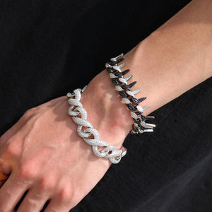 19mm Thorns Miami Cuban Bracelet - Different Drips