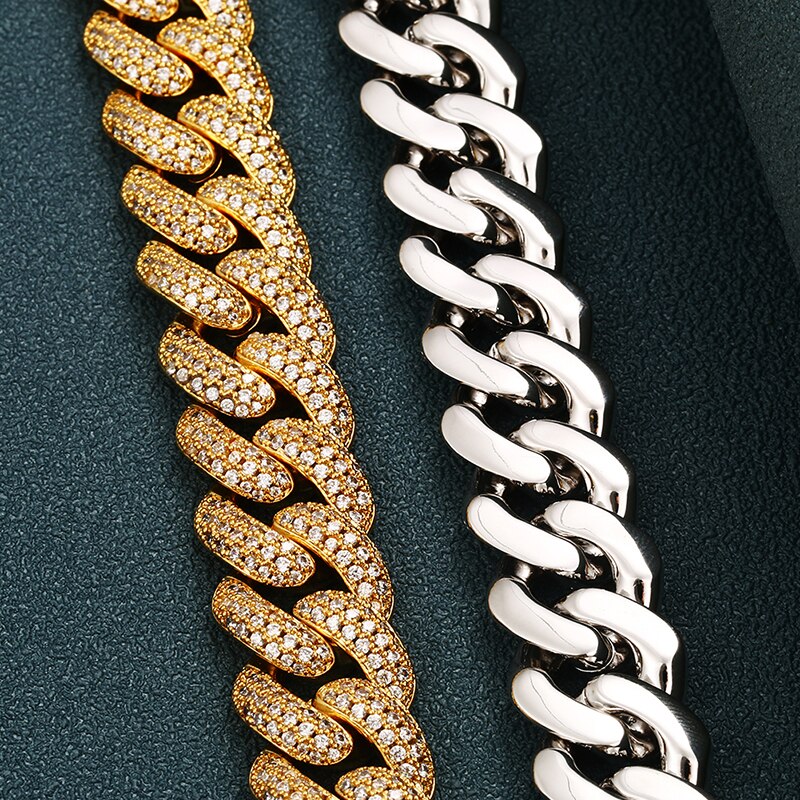 15mm Miami Cuban Link Chain - Different Drips