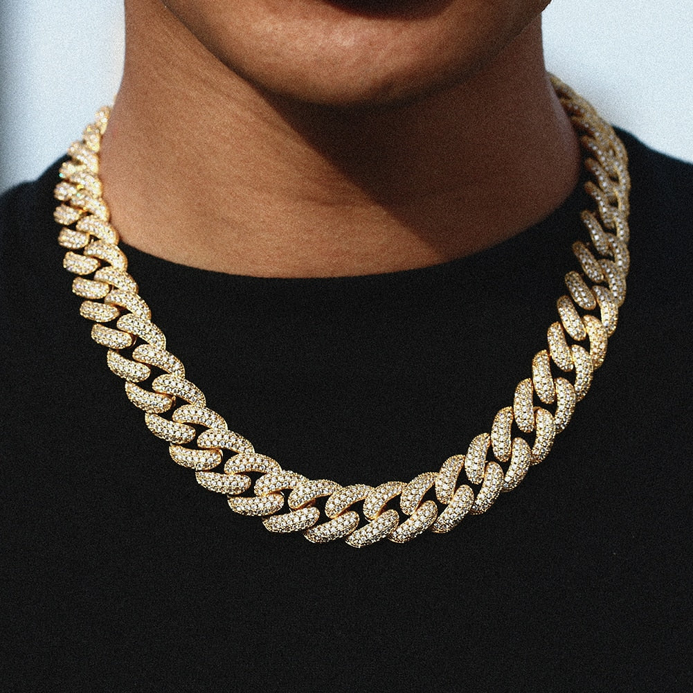 15mm Miami Cuban Link Chain - Different Drips