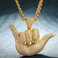 Thumbnail for Oversized Rock Hand Pendant - Different Drips