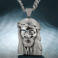 Thumbnail for Oversized Jesus Head Pendant - Different Drips