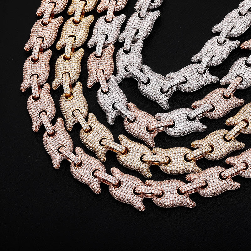 10mm Spiked Mariner Link Chain - Different Drips