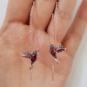 Women's Humming Bird Earrings - Different Drips