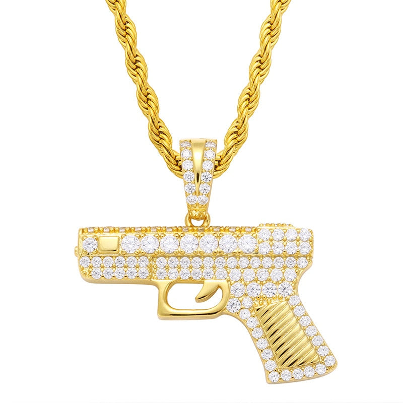 Iced Out Glock Pendant - Different Drips