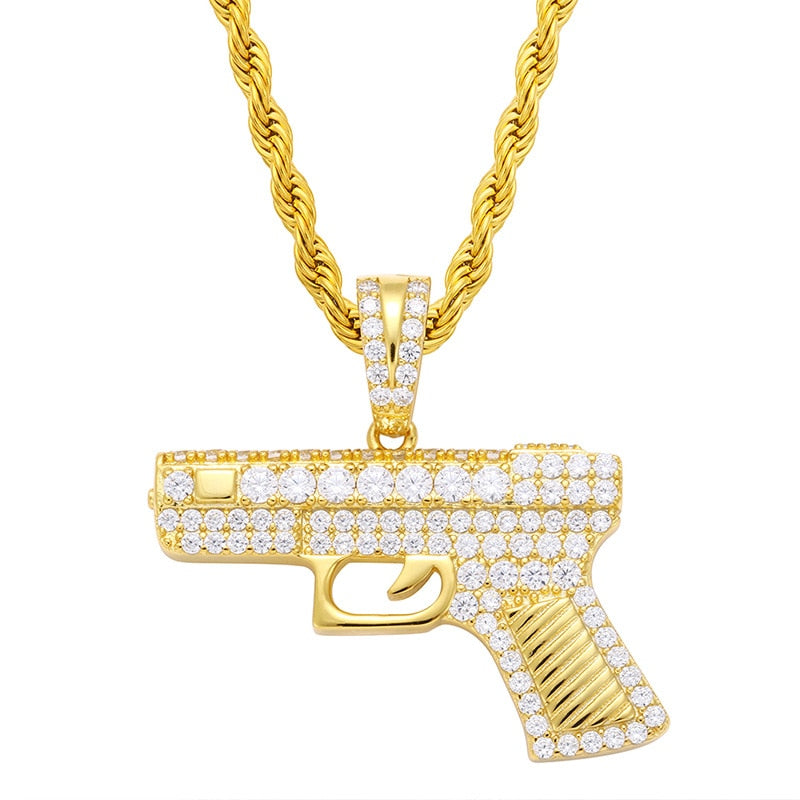 Iced Out Glock Pendant – Different Drips