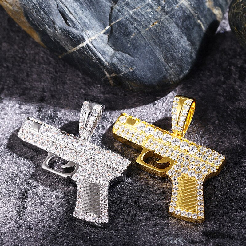 Iced Out Glock Pendant - Different Drips