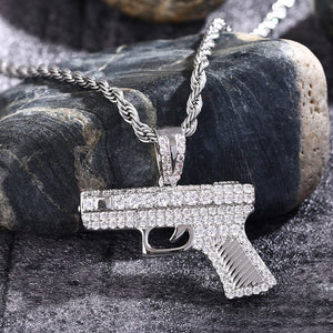 Iced Out Glock Pendant - Different Drips