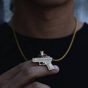 Iced Out Glock Pendant - Different Drips