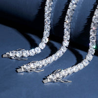 Thumbnail for 3-6mm Solid 925 Sterling Silver Tennis Chain - Different Drips