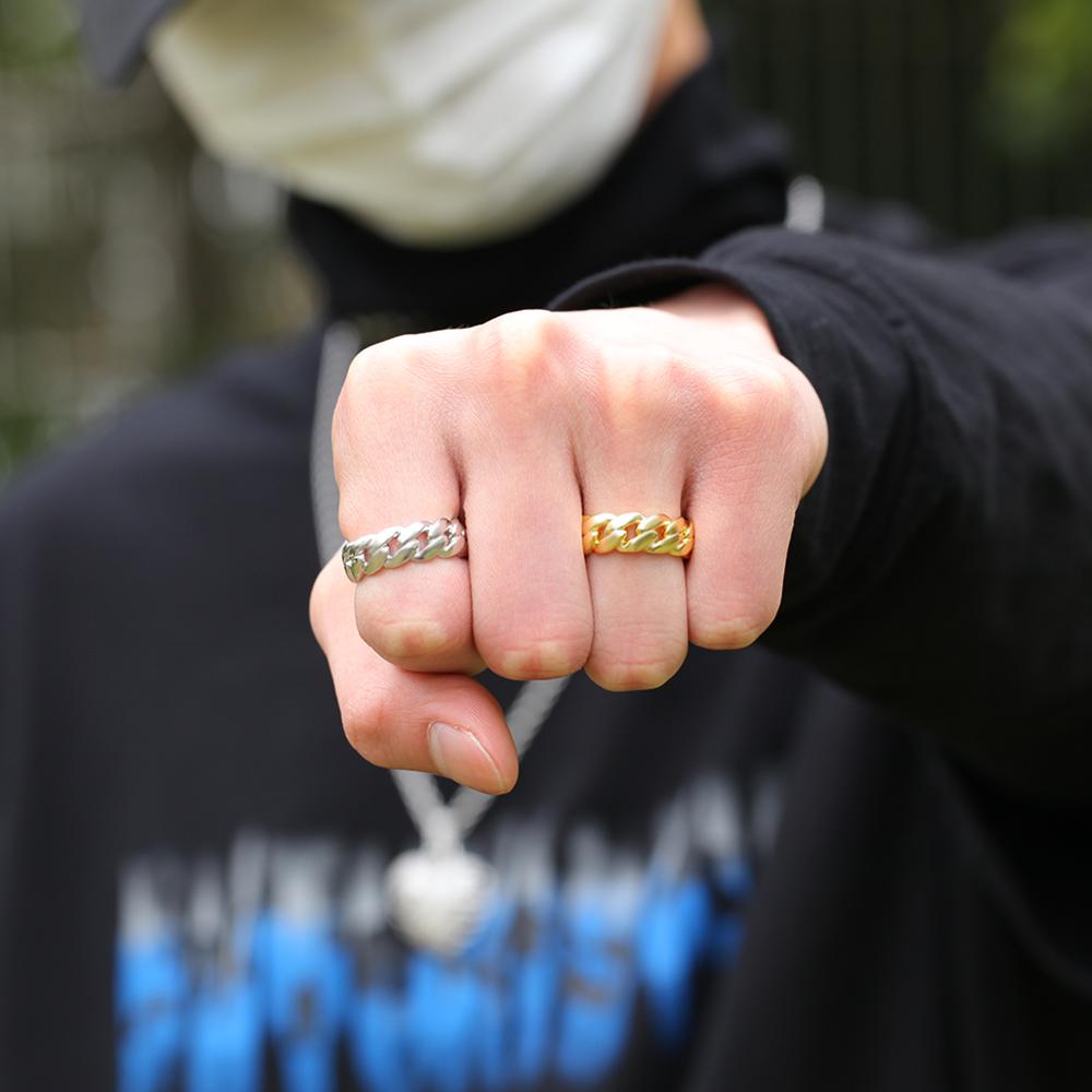 7mm Cuban Link Ring - Different Drips