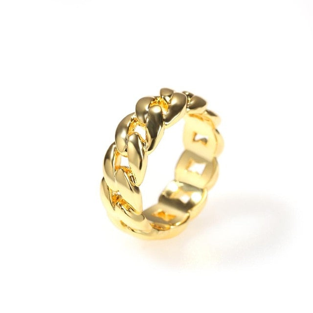 7mm Cuban Link Ring - Different Drips