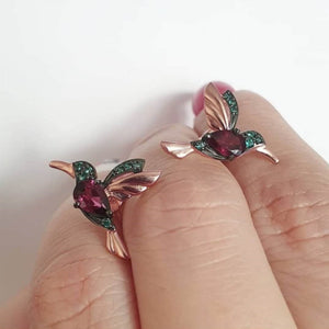 Women's Humming Bird Earrings - Different Drips