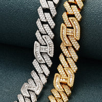 Thumbnail for 15mm Prong Baguette Mariner Curb Chain - Different Drips