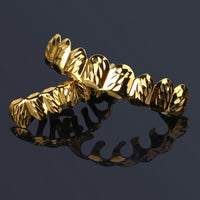Thumbnail for Solid D-cut 18k Gold Plated Grillz - Different Drips