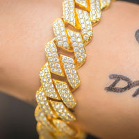 Thumbnail for 19mm Prong Cuban Link Bracelet - Different Drips
