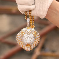 Thumbnail for Oversized Lion Head Pendant - Different Drips