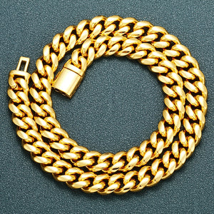 10mm Solid Miami Cuban Chain - Different Drips