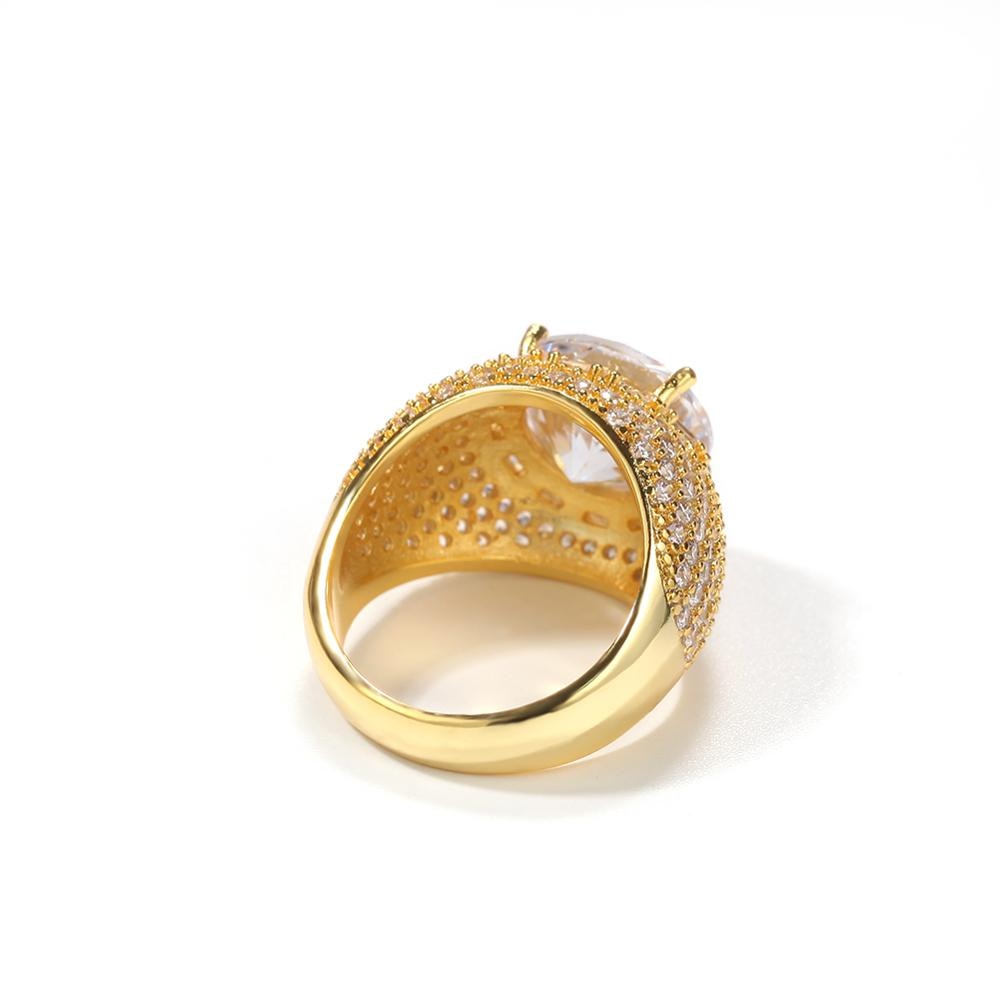 Round Cut and Mirco Pave Ring - Different Drips