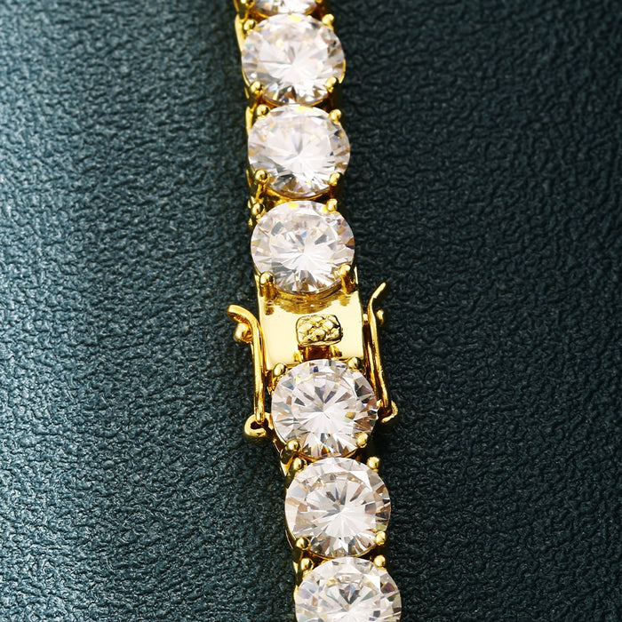 8mm Round Cut Tennis Necklace - Different Drips