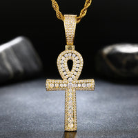 Thumbnail for Ankh Tennis Cross Pendant - Different Drips