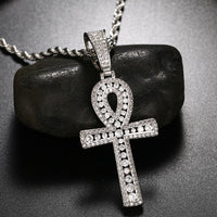 Thumbnail for Ankh Tennis Cross Pendant - Different Drips