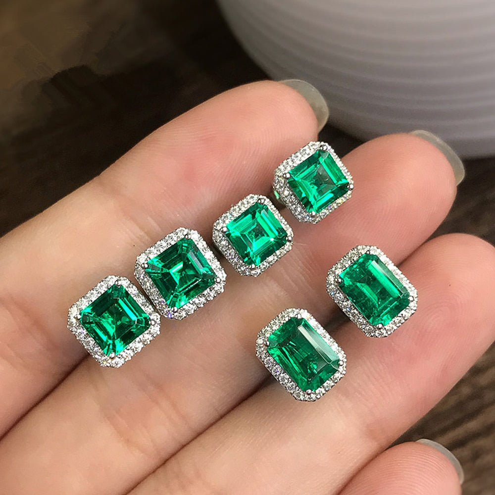 Women s Emerald Earrings Different Drips