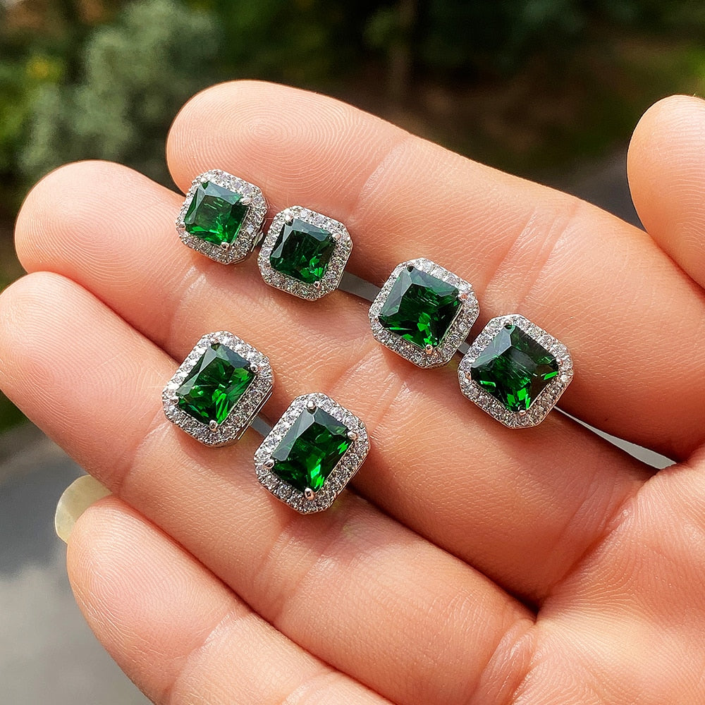 Women's Emerald Earrings - Different Drips