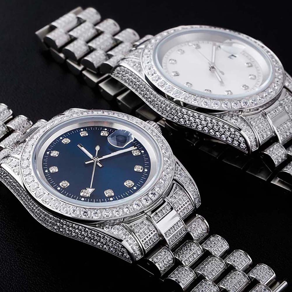 Iced Out Presidential Watch - Different Drips