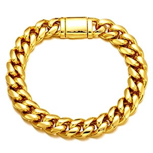 10mm Solid Miami Cuban Bracelet - Different Drips