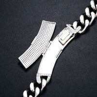 Thumbnail for 11mm Iced Clasp Miami Cuban Chain - Different Drips