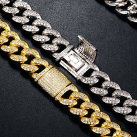 Thumbnail for 14mm Double Row Iced Cuban Chain - Different Drips