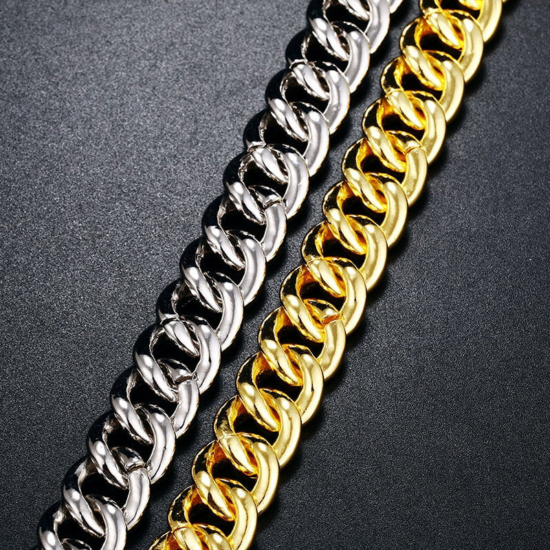 14mm Double Row Iced Cuban Chain - Different Drips
